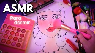 Asmr 👀 Pov: Eres Mi Dibujo✍🏻 Y Te Maquillo 💄// Asmr Español -Te Maquillo Mientras Duermes 💤