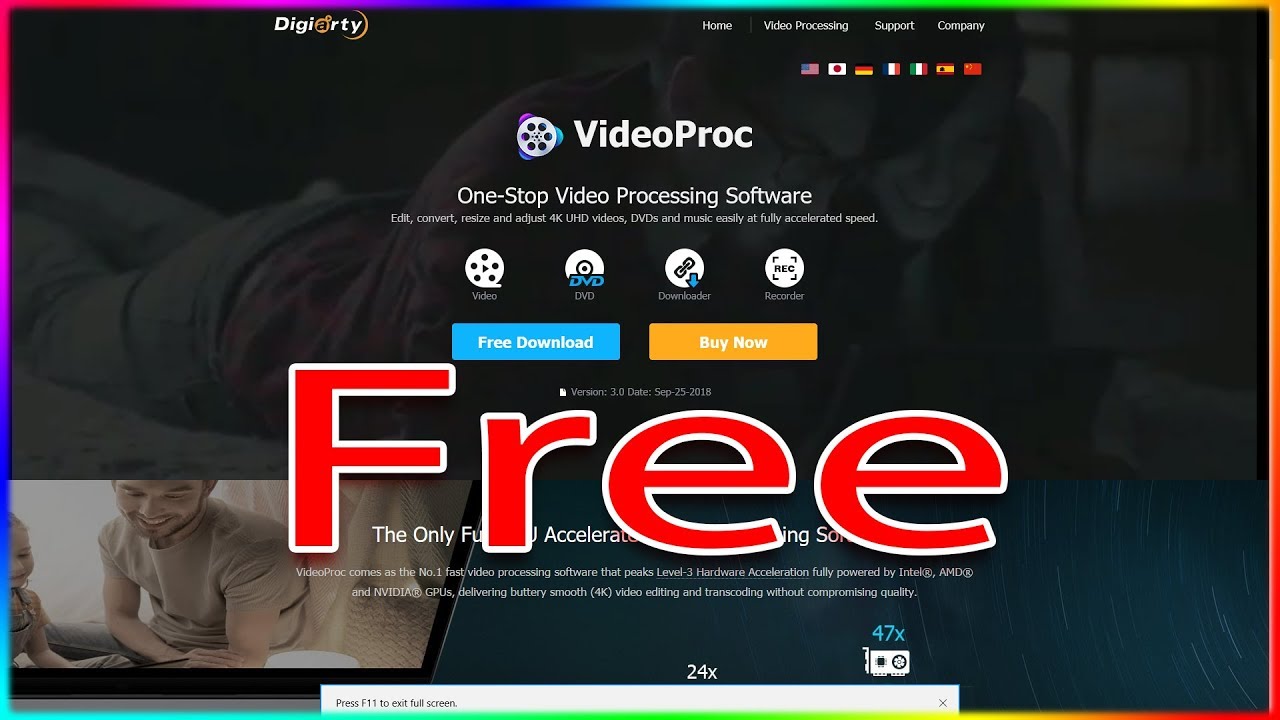 Cài thử phần mềm biên tập VideoProc đang cho tải miễn phí xem có gì hay