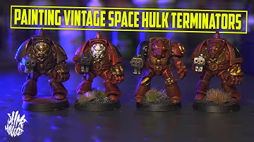 1st edition space Hulk Terminator paint challenge!  Blood Angels style!