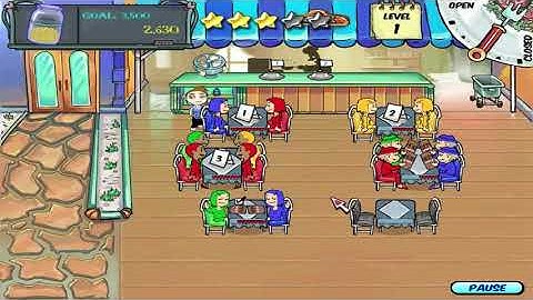 Diner Dash - Level #21 - Go with the Flo Fine Seafood Dining I