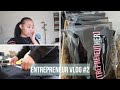 Entrepreneur Vlog #2 | How I Heat Press T-Shirts | Packaging Orders | Organizing my Office!