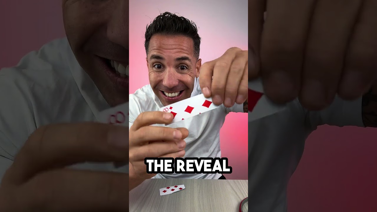 Revealing the viral card trick! #magic #magician #magical