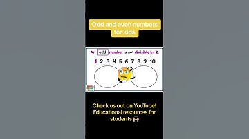 Odd and Even Numbers for Kids