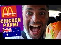 British Trying Australian Fast Food For The First Time | Chicken Parmi