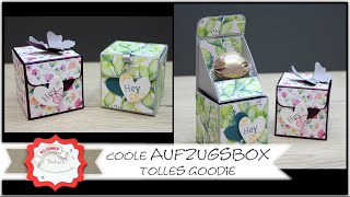 Auzugbox basteln  einfacher Mechanismus  Goodie  Gastgeschenk  effektvolle Wow Box  Stampin´Up!