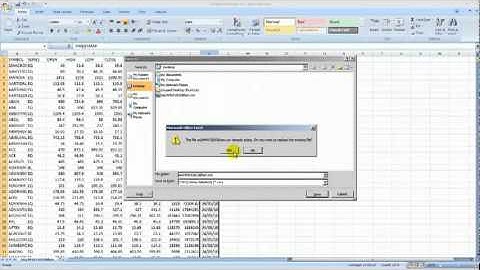Convert NSE EOD data for Metastock - Rekha Training.flv