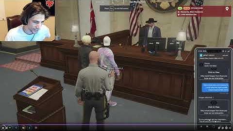 xQc Catches Cop Using META During Court Case - GTA 5 RP NoPixel 3.0