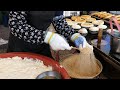 직접한 반죽으로 만드는 야채 찹쌀 꿀호떡 - 모란시장 / homemade dough, sweet pancake (hotteok) - korean street food