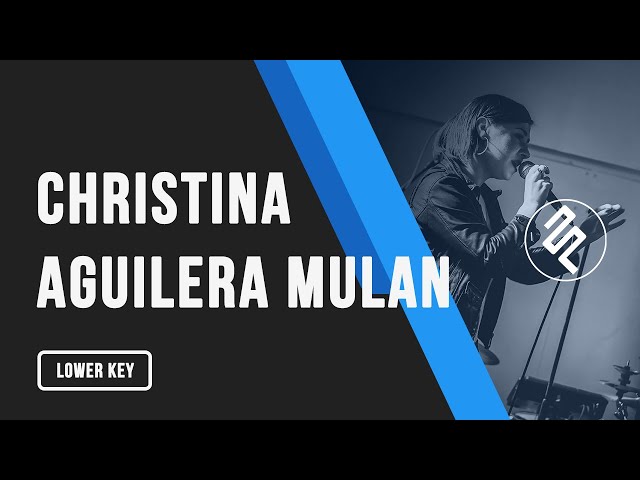 Christina Aguilera - Reflection (Mulan) Piano Karaoke Instrumental Male Lower Key - Lyric class=