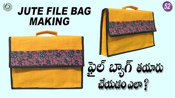 #jute file bag #file bag #pramoda channel