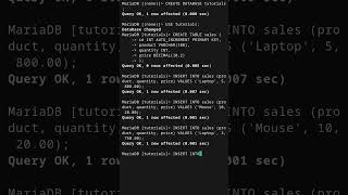 Aggregates with GROUP BY in MySQL #mysql #mariadb #sql #databaseconcepts #coding #programming