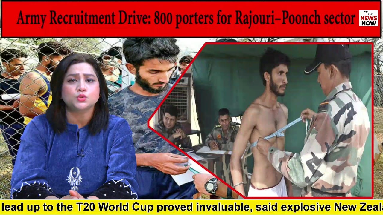 Army Recruitment Drive: 800 porters for Rajouri–Poonch sector