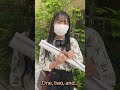 Ise Layla pulls a random poster of an ANGERME member