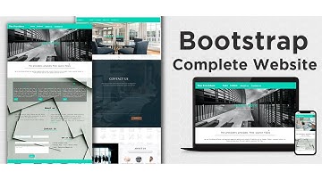 How to Create a Complete Website using HTML, CSS & Bootstrap 3 | Bootstrap Full Website Tutorial