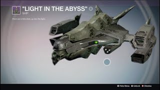 Destiny 1 Xbox 360 Light in the Abyss legendary ship drop Crota's End Raid