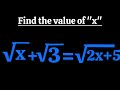 Harvard University Admission Interview Question  | Math Olympiad Mathematics 