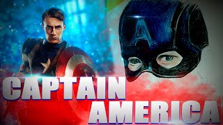 Рисуем Капитана Америка Криса Эванса | Drawing Captain America Chris Evans [TimeArt]