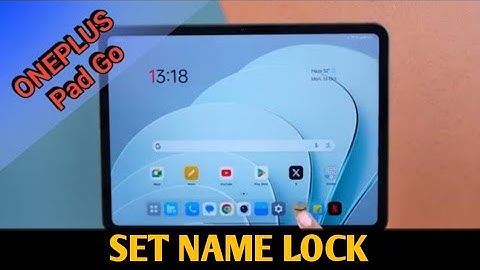Oneplus pad go name lock kaise lagaye, how to set Name lock in OnePlus pad go, screen lock setting