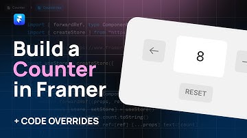 How to Build a Counter in Framer with Code Overrides