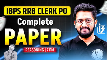 IBPS RRB PO/Clerk 2025 | IBPS RRB Reasoning Most Expected Paper | by Sachin Sir