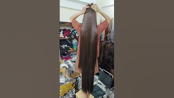 Tóc kẹp phím thẳng tầng dài đến chân#tócgiả #tockep