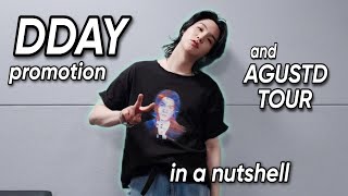 yoongi DDAY promotion and AGUSTD tour in a nutshell🐱✨ by TaeZa 63,100 views 10 months ago 17 minutes