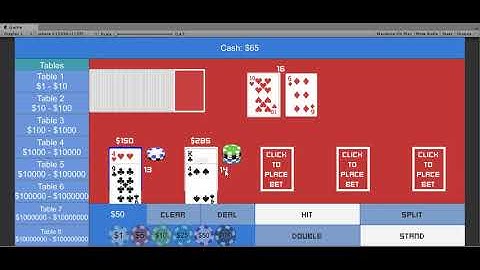 Blackjack Prototype - Made in Unity2D