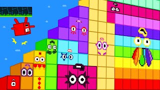 Мульт What If Numberblocks 1 In UPSIDE DOWN Calamity Maze Game Animation