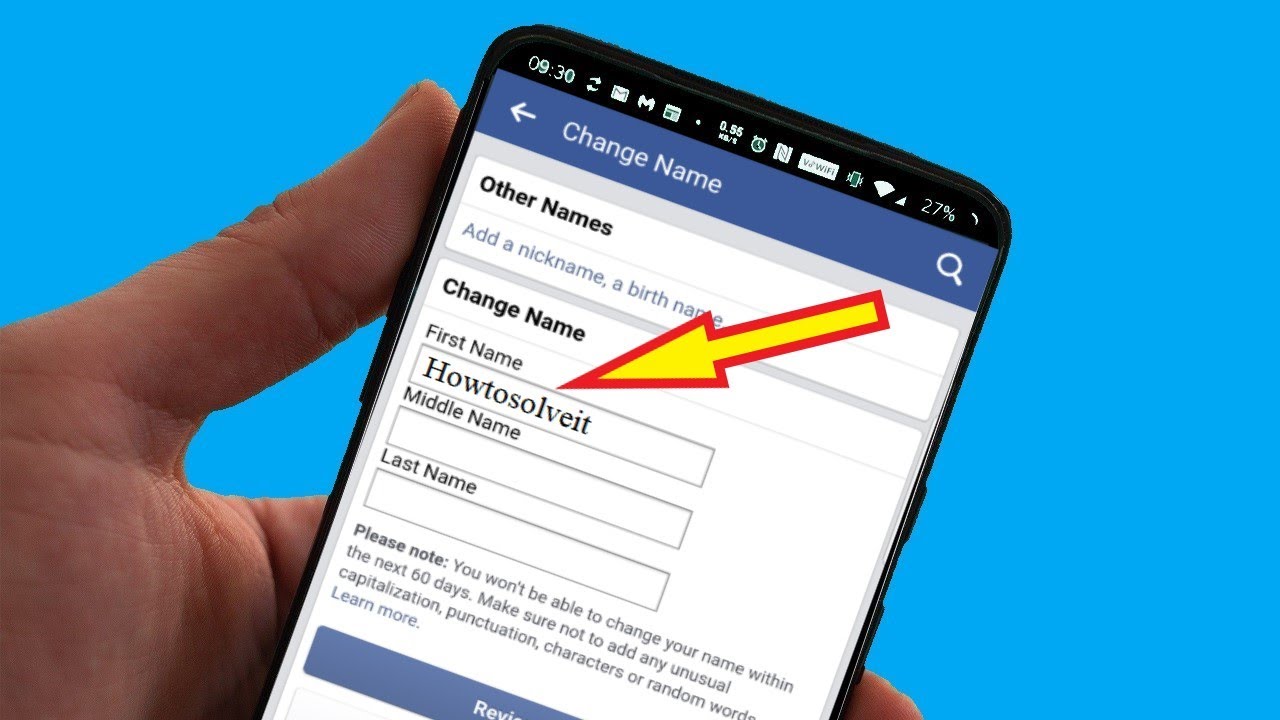 How to Change Your Name on Facebook Mobile App 2022 Howtosolveit