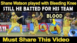 Ipl final: harbhajan singh reveals shane watson batted through
bloodied leg in final vs mumbai indians was on fire the finals and
almost pulled off...