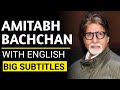 Amitabh Bachchan motivational Speech | Learn English | English Speech with Big Subtitles