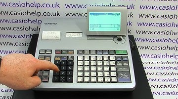 How To Correct A Mistake Made The Casio SE-S3000 / PCR-T2100 / PCR-T2300 / PCR-T2400 Cash Register