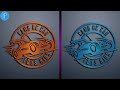 R C Car logo Design - how to make professional logo on pixellab[Vandy Design]