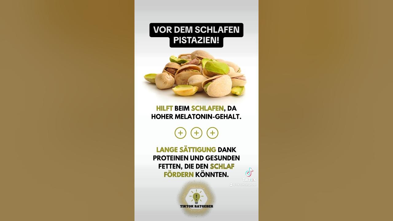 PISTAZIEN VOR DEM SCHLAFEN! foryou fyp schlafen YouTube