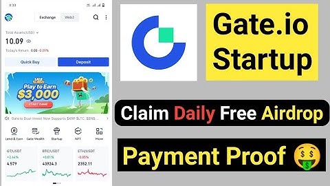 Gate.io Startup Claim Daily Free Airdrop With Live Payment Proof || How To Join Gate.io Startup