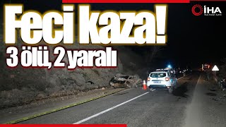 Erzurum'da Trafik Kazası, Kontrolden Çık Araç Takla Attı