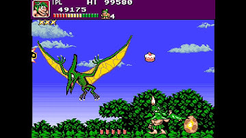 Joe & Mac Caveman Ninja  Amiga Commodore Longplay Gameplay Trained Playthrough By Urien84