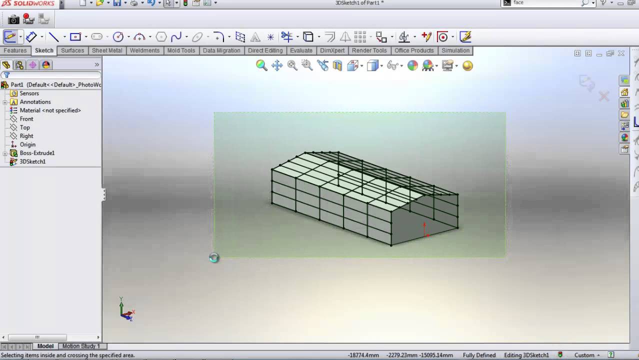 solidworks-build steel structural frame -heigh speed