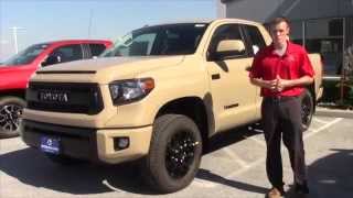 Connor shows the 2016 toyota tundra trd pro in limited quicksand color
here on our lot at handy saint albans. this vehicle comes with an
upgrad...