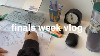 exam week study vlog🔥, 5 days before finals, unmotivated studying, lots of cramming