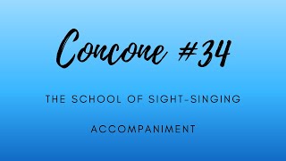 Concone #34 Accompaniment