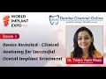 Basics revisited  clinical anatomy for successful dental implant treatment  world implant expo 