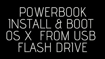 PowerBook: Install & Boot OS X Leopard from USB flash drive Tutorial - Macsperte [HD]