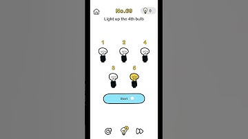 Brain Out Level 69 | Light up the 4th bulb