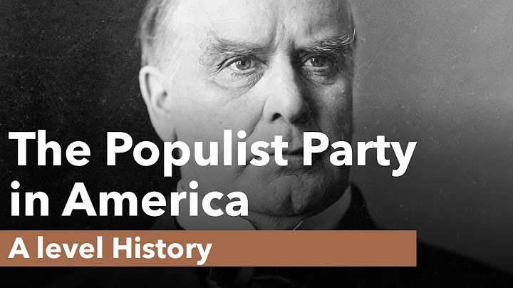 The Populist Party was established in the 1890s to