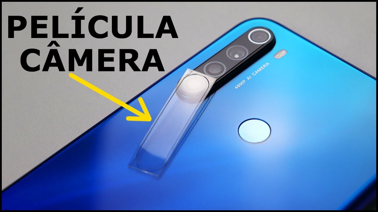 Comprei a película da câmera do Redmi Note 8 no Shopee - Como aplicar? -  YouTube