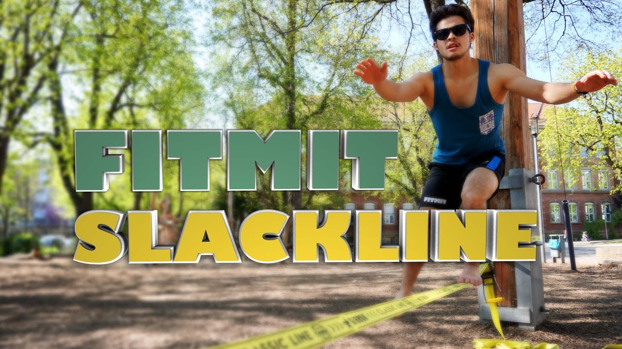 Slackline Fur Anfanger Fitmit Slackline Youtube