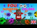 Foufou  learn numberscolors with foufoot for kids chiffrescouleurs avec foufoot 4k