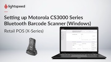 Setting up Motorola CS3000 Series Bluetooth Barcode Scanner (Windows)