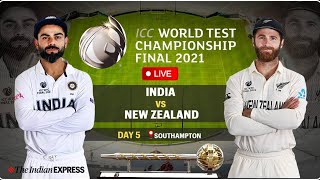 LIVE: India vs New Zealand (IND vs NZ) WTC Final Test Day 5 Live Cricket Score